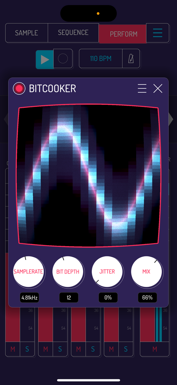 Bitcooker effect — Phone 화면