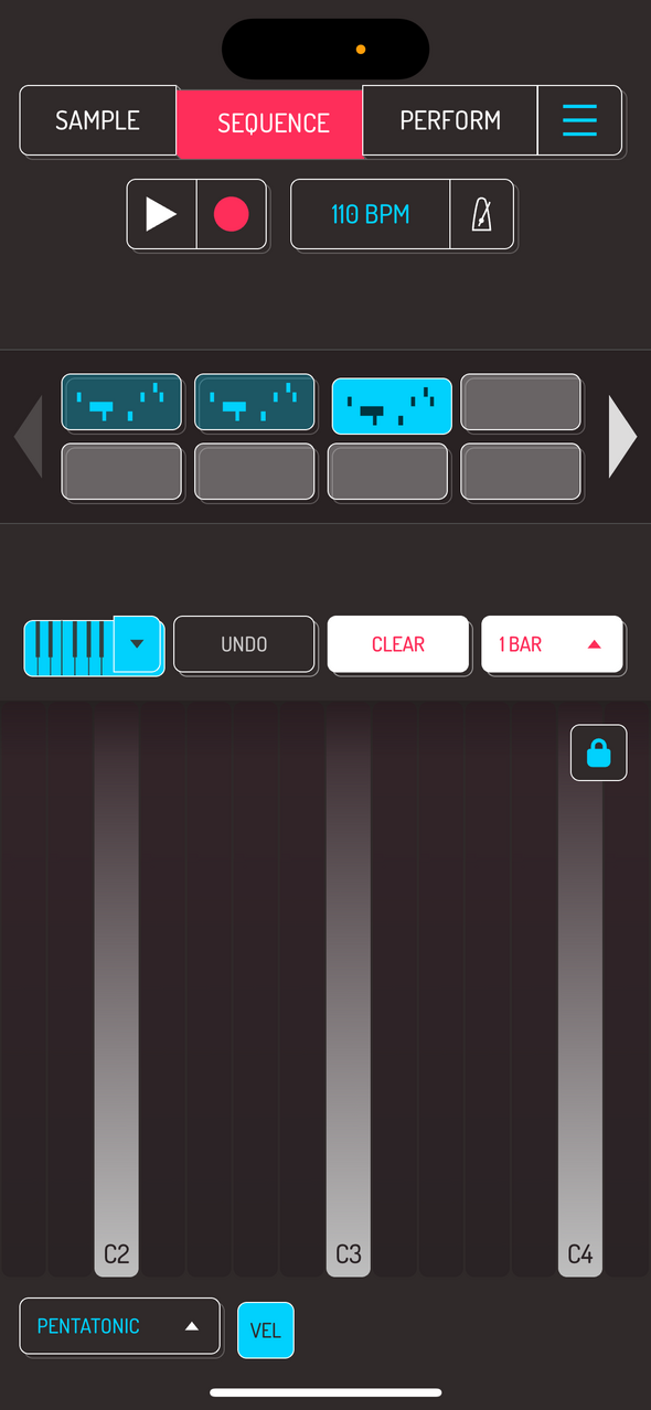 Keyboard mode — Phone 화면