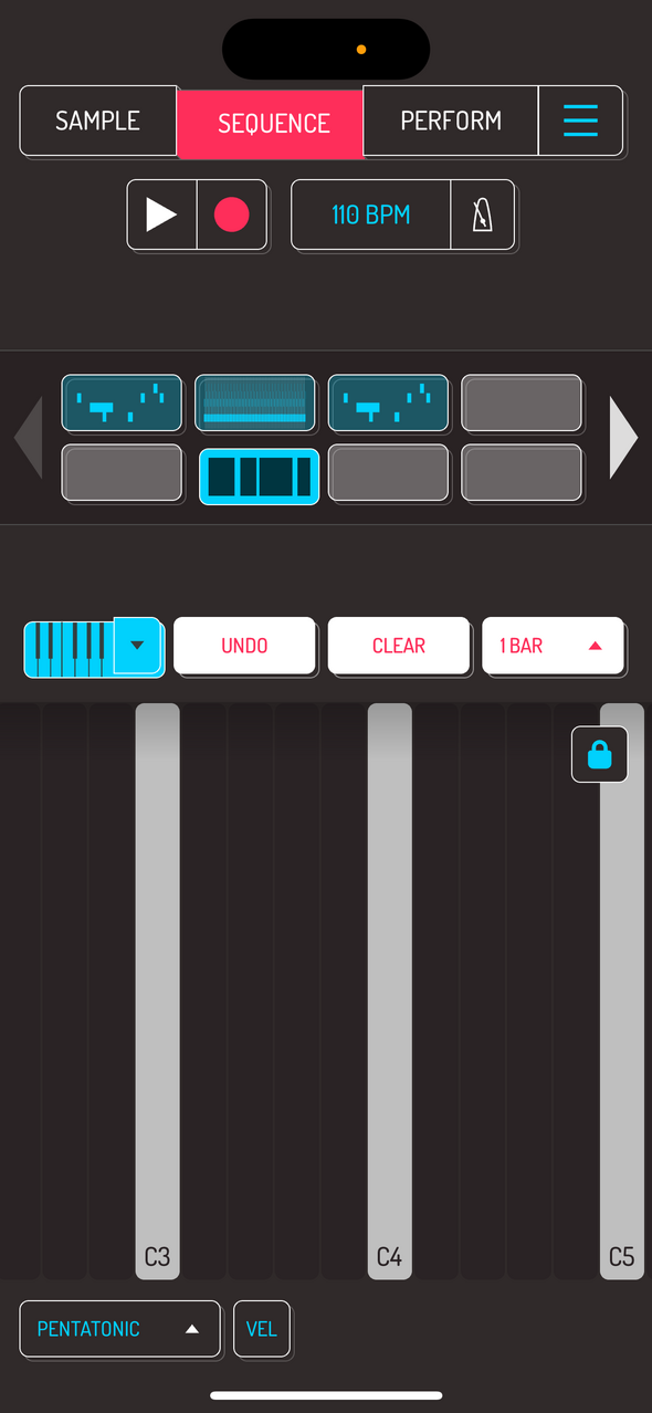 Keyboard mode — Phone 화면