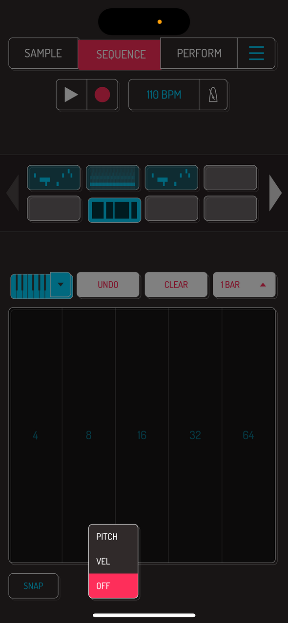 Note repeat advanced dropdown — Phone 화면