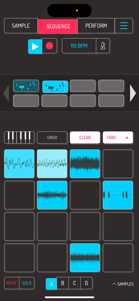 Timeline controls — Phone 화면